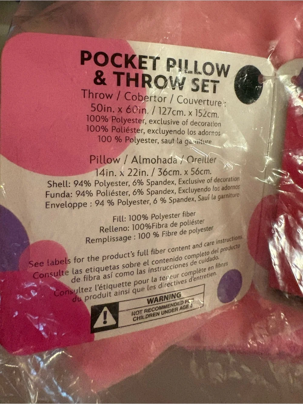 Licensed Character Disney Jr Minnie Mouse Kids Pillow Pocket and Throw Set